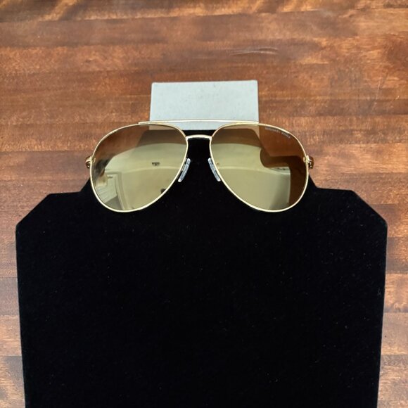 Michael Kors Gold Aviator Style Sunglasses 5009 Rodinara - Picture 3 of 6
